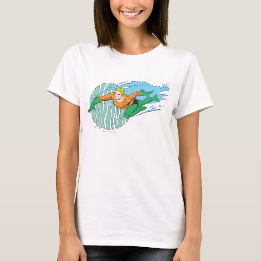 Aquaman Leaps Links T-shirt (Voorkant)