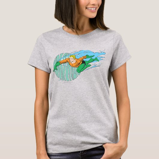 Aquaman Leaps Links T-shirt (Voorkant)
