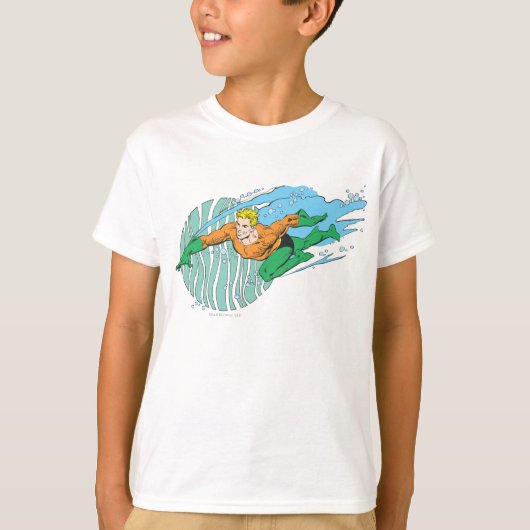 Aquaman Leaps Links T-shirt (Voorkant)
