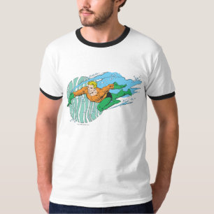 Aquaman Leaps Links T-shirt