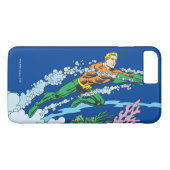 Aquaman leaps over koraal Case-Mate iPhone case (Achterkant (Horizontaal))