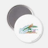 Aquaman leaps over koraal magneet (Voorkant / Achterkant)