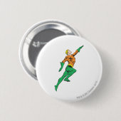 Aquaman Leaps Ronde Button 5,7 Cm (Voorkant /achterkant)