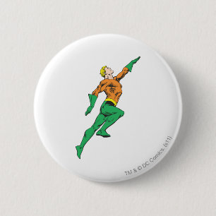 Aquaman Leaps Ronde Button 5,7 Cm
