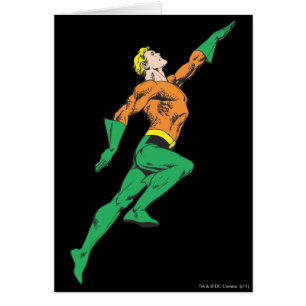 Aquaman leaps up