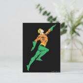 Aquaman leaps up briefkaart (Staand voorkant)