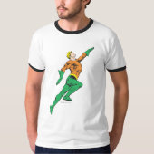 Aquaman leaps up t-shirt (Voorkant)
