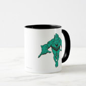 Aquaman Lunging Forward - Blauwgroen Mok (Voorkant rechts)