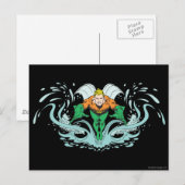 Aquaman Lunging Forward Briefkaart (Voorkant / Achterkant)
