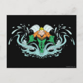 Aquaman Lunging Forward Briefkaart (Voorkant)