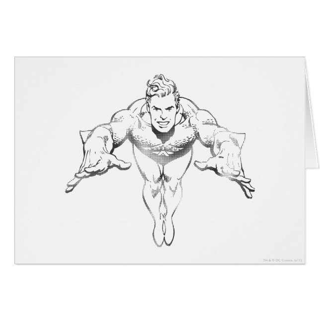 Aquaman Lunging Forward BW (Voorkant Horizontaal)