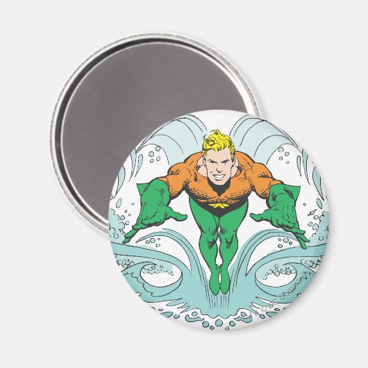 Aquaman Lunging Forward Magneet (Voorkant / Achterkant)