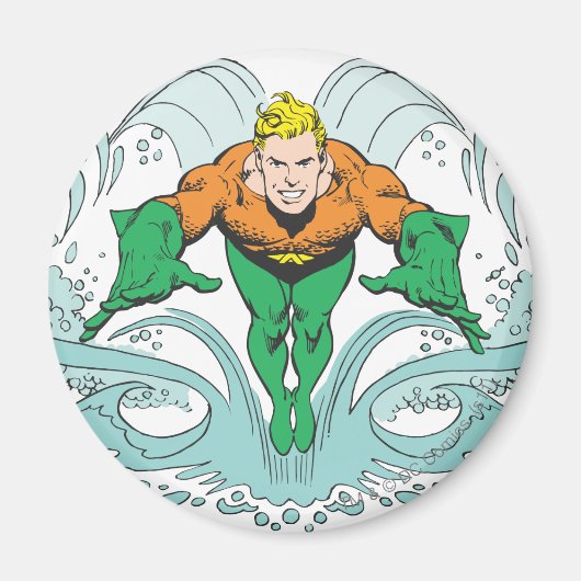 Aquaman Lunging Forward Magneet (Voorkant)