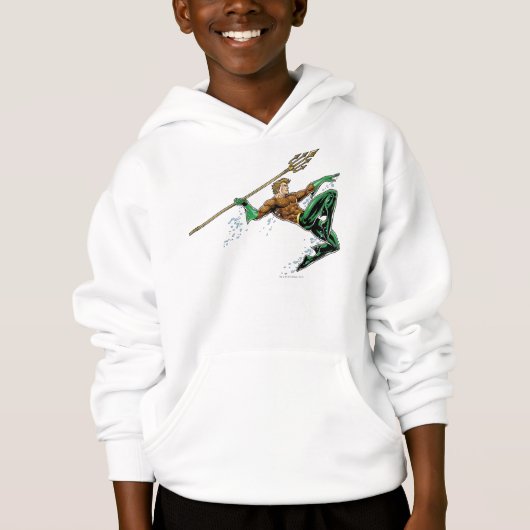 Aquaman Lunging met Spear (Voorkant)