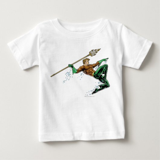 Aquaman Lunging met Spear (Voorkant)