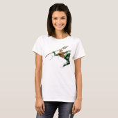 Aquaman Lunging met Spear T-shirt (Voorkant volledig)