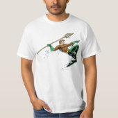 Aquaman Lunging met Spear T-shirt (Voorkant)