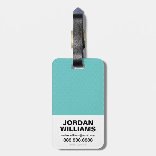 Aquaman |  Mera Grafisch Bagagelabel (Achterkant verticaal)