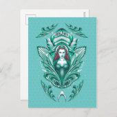 Aquaman |  Mera Grafisch Briefkaart (Voorkant / Achterkant)