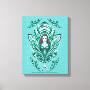 Aquaman Mera Grafisch Canvas Afdruk
