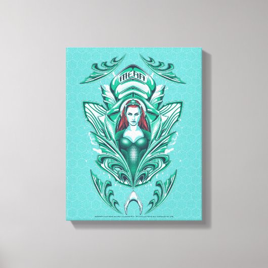 Aquaman | Mera Grafisch Canvas Afdruk (Voorkant)