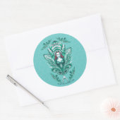 Aquaman |  Mera Grafisch Ronde Sticker (Envelop)