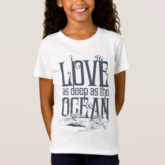 Aquaman & Mera - liefde even diep als de oceaan T-shirt (Voorkant)