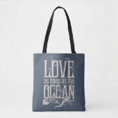 Aquaman & Mera - liefde even diep als de oceaan Tote Bag (Voorkant)