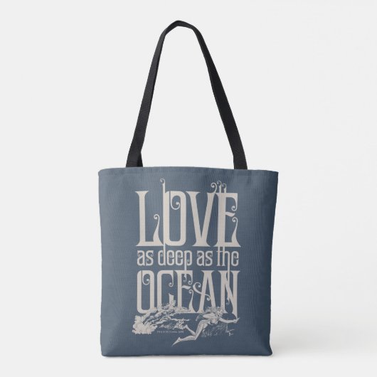 Aquaman & Mera - liefde even diep als de oceaan Tote Bag (Achterkant)