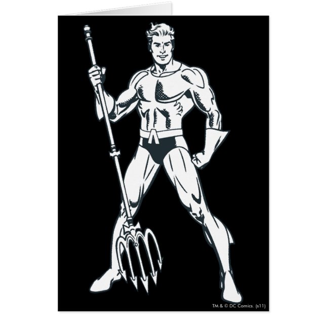 Aquaman met Pitchfork BW (Voorkant)