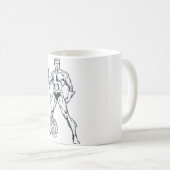 Aquaman met Pitchfork BW Koffiemok (Voorkant rechts)