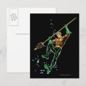 Aquaman met Spear Briefkaart (Voorkant / Achterkant)