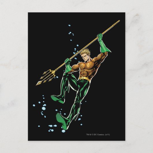Aquaman met Spear Briefkaart (Voorkant)