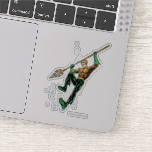 Aquaman met Spear Sticker