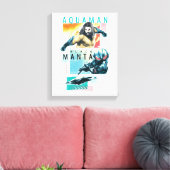 Aquaman | Modernist Aquaman & Black Manta Graphic Canvas Afdruk (Insitu (Woonkamer))