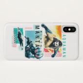 Aquaman | Modernist Aquaman & Black Manta Graphic Case-Mate iPhone Case (Achterkant (horizontaal))