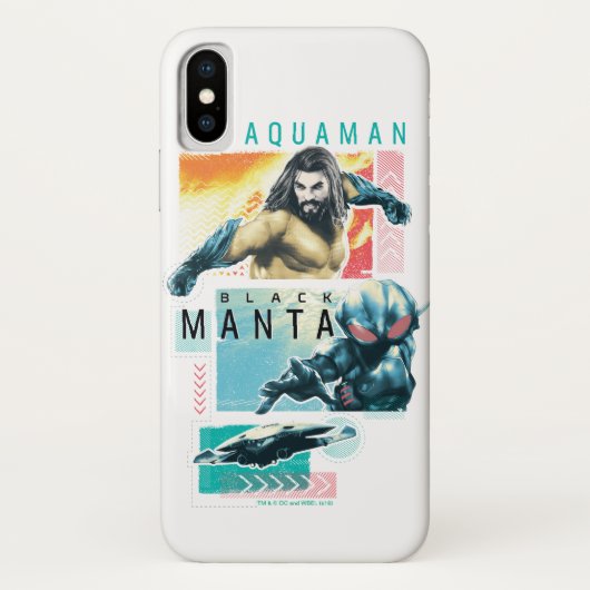 Aquaman | Modernist Aquaman & Black Manta Graphic Case-Mate iPhone Case (Achterkant)