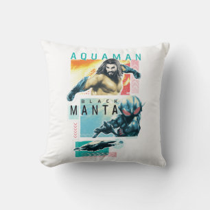 Aquaman   Modernist Aquaman & Black Manta Graphic Kussen