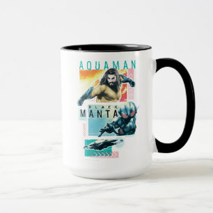 Aquaman   Modernist Aquaman & Black Manta Graphic Mok
