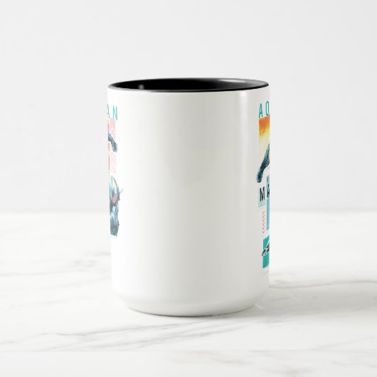 Aquaman | Modernist Aquaman & Black Manta Graphic Mok (Midden)