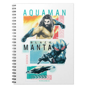Aquaman Modernist Aquaman & Black Manta Graphic Notitieboek