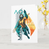 Aquaman | Modernist Aquaman Collage Kaart (Gele Bloem)