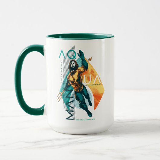 Aquaman | Modernist Aquaman Collage Mok (Links)