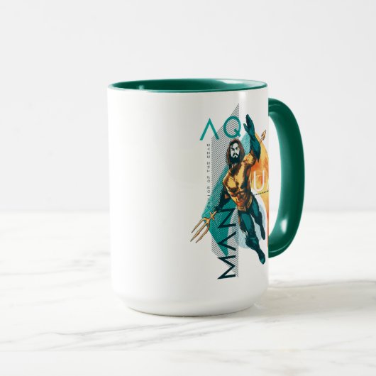 Aquaman | Modernist Aquaman Collage Mok (Voorkant rechts)