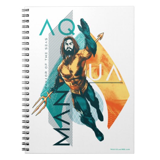 Aquaman | Modernist Aquaman Collage Notitieboek (Voorkant)