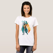 Aquaman | Modernist Aquaman Collage T-shirt (Voorkant volledig)