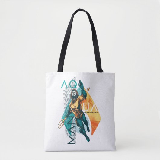 Aquaman | Modernist Aquaman Collage Tote Bag (Voorkant)