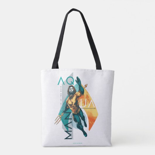 Aquaman | Modernist Aquaman Collage Tote Bag (Achterkant)