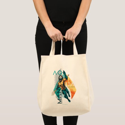 Aquaman | Modernist Aquaman Collage Tote Bag (Voorkant (product))