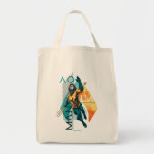 Aquaman | Modernist Aquaman Collage Tote Bag (Voorkant)